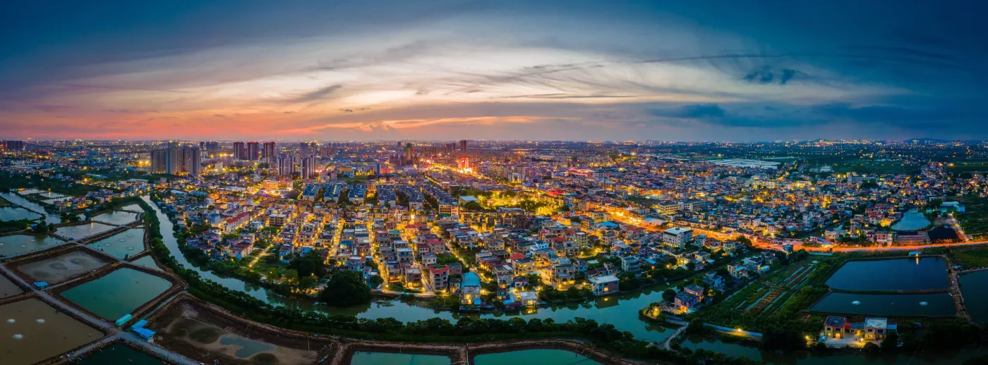 点赞大片民众街道俯瞰万亩沙田预见湾区新城