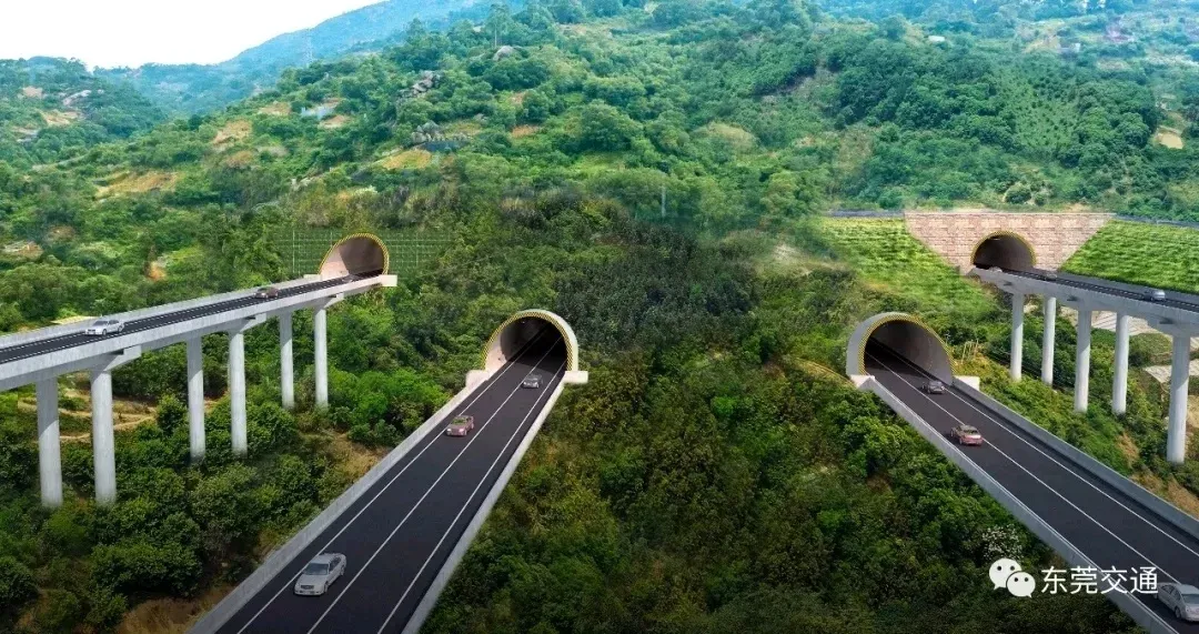 东莞两条高速公路改扩建工程迎来重要新进展