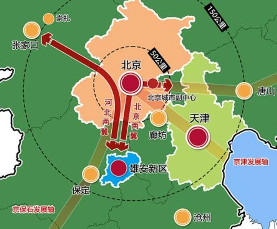 京津冀的本质,其实就是"京津雄".