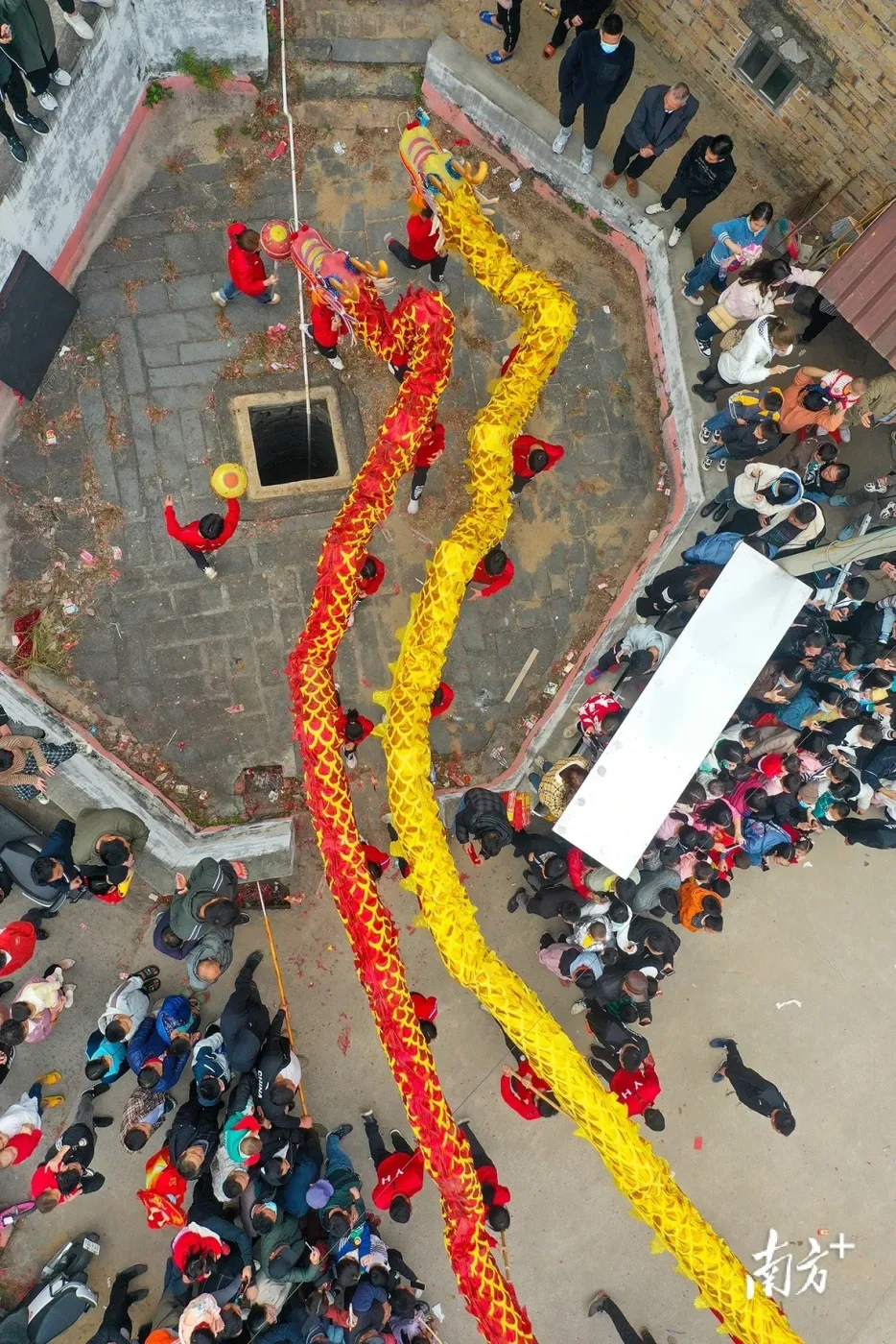 图集湛江遂溪黄略村龙腾狮跃闹新春年味十足