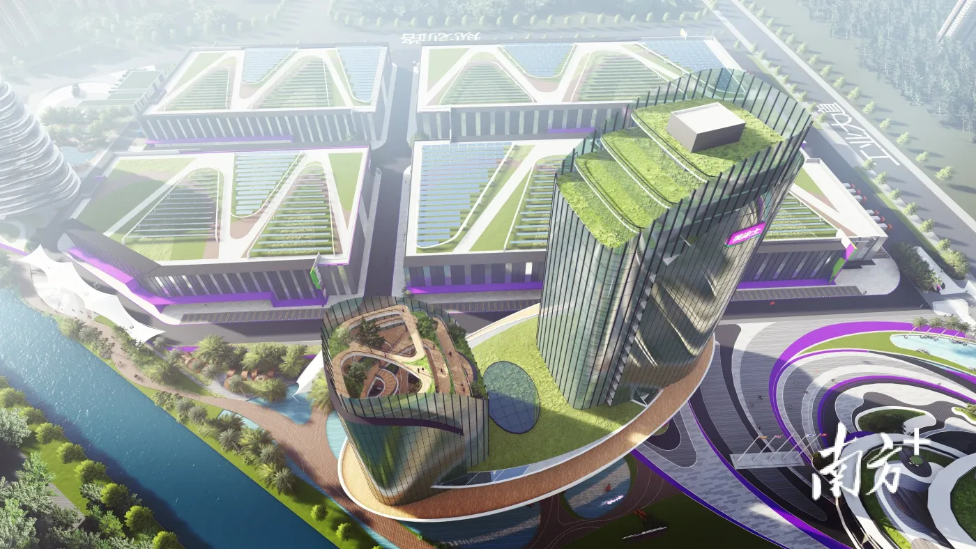 美涂士全球生态智能总部项目效果图.