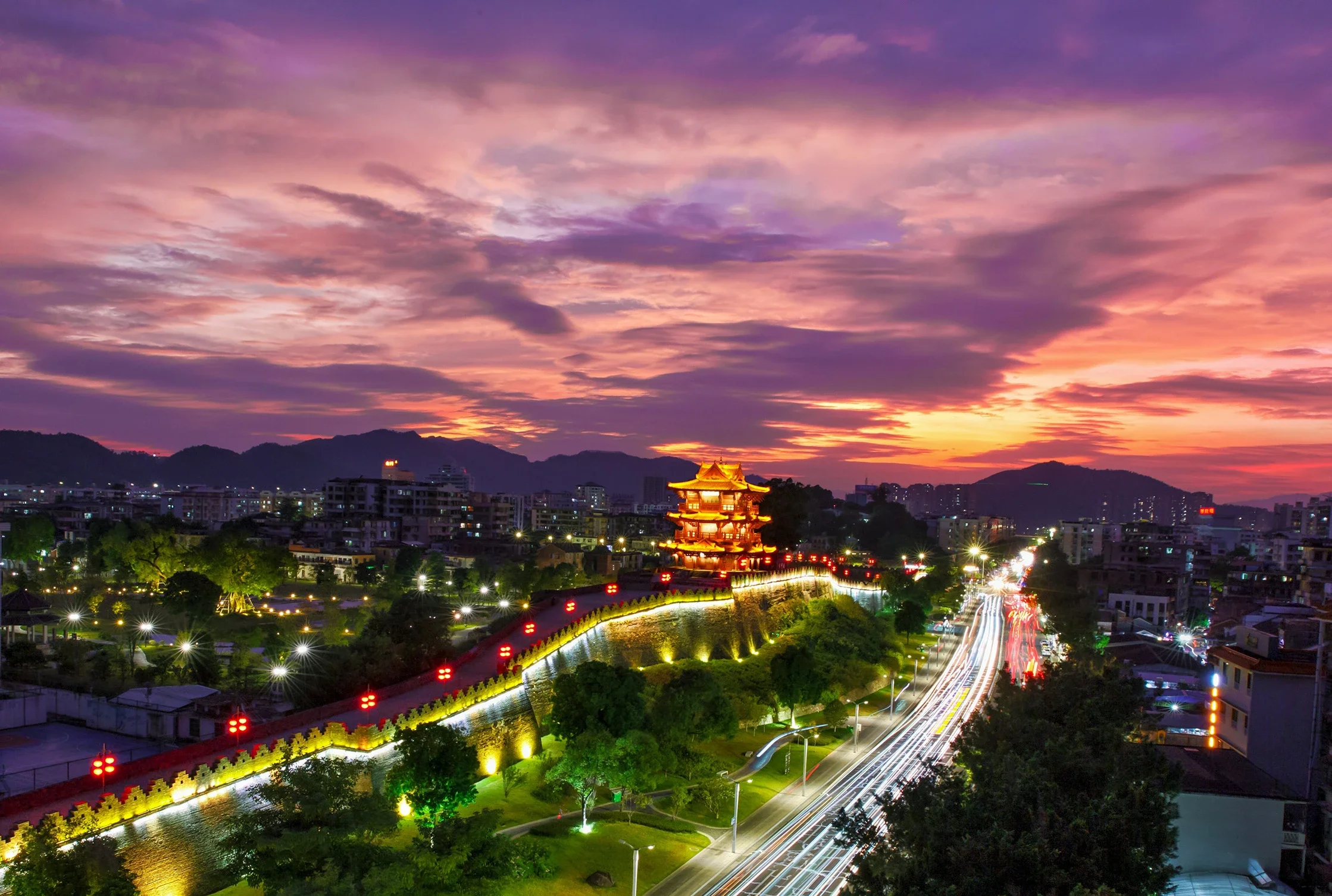 肇庆夜景图片图片