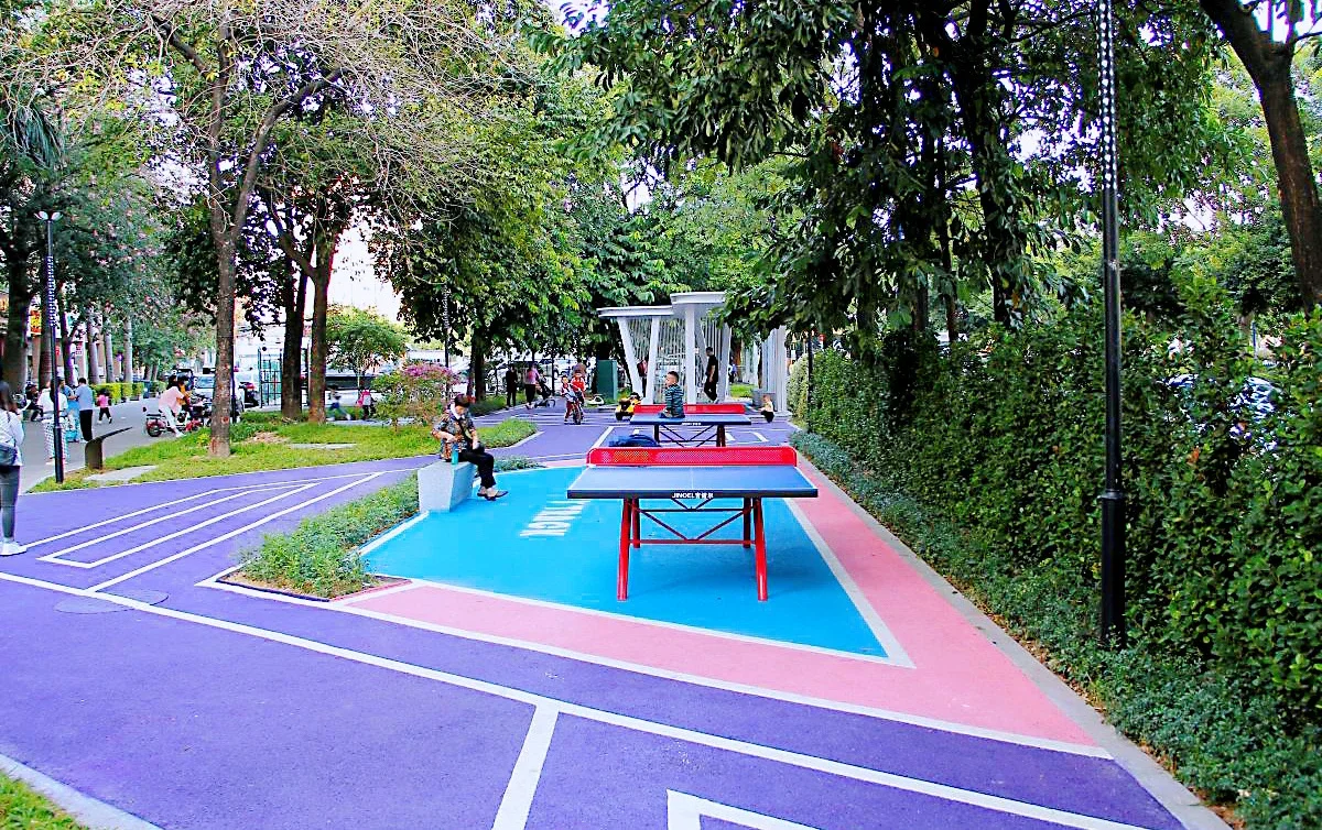 广州花都家门口的小公园扮靓城市大环境