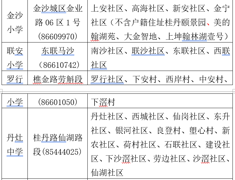 西联小学招生信息