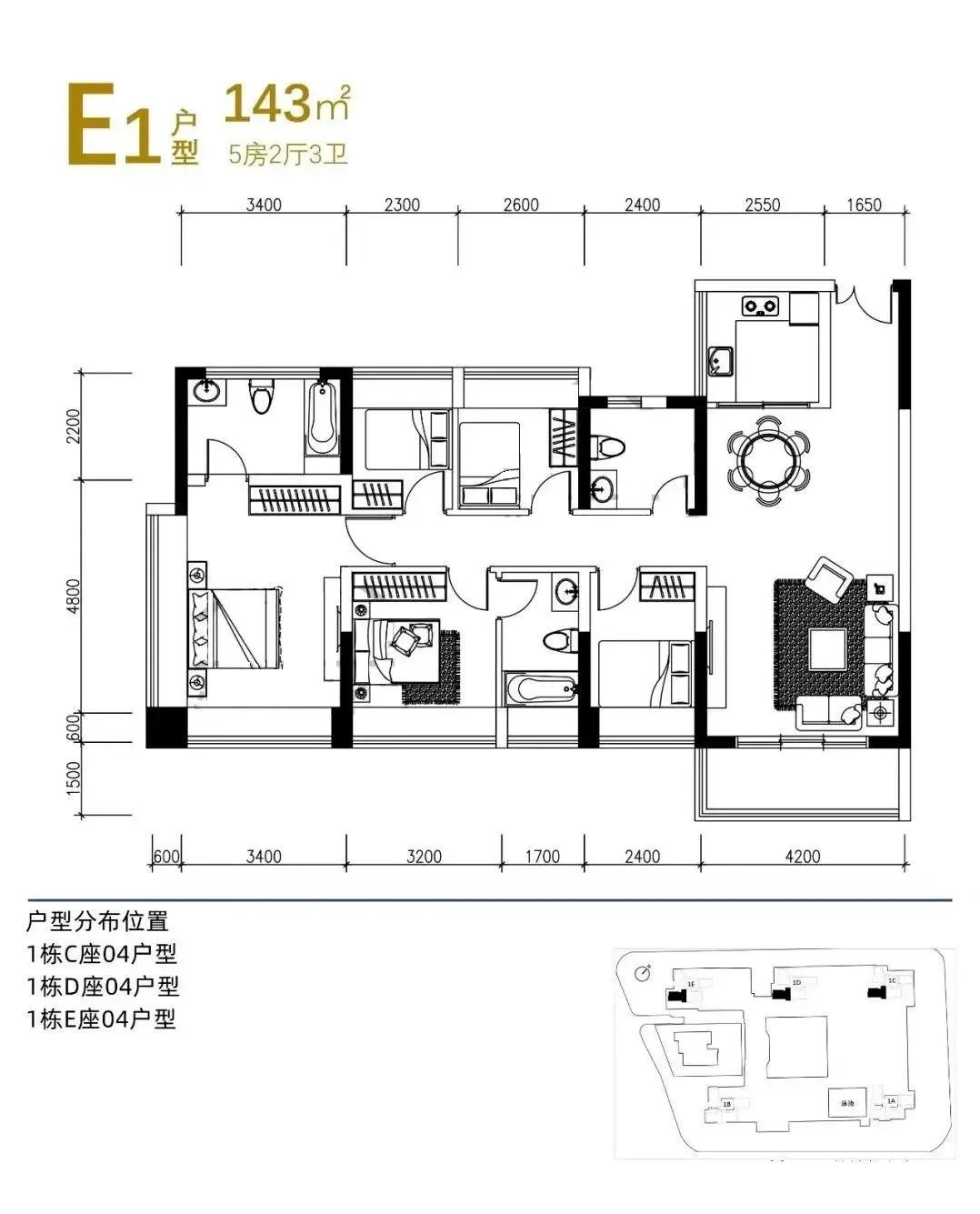 戶型圖來源新房聚焦六,半島城邦五期我們12月20號現場踩盤,半島五期暫