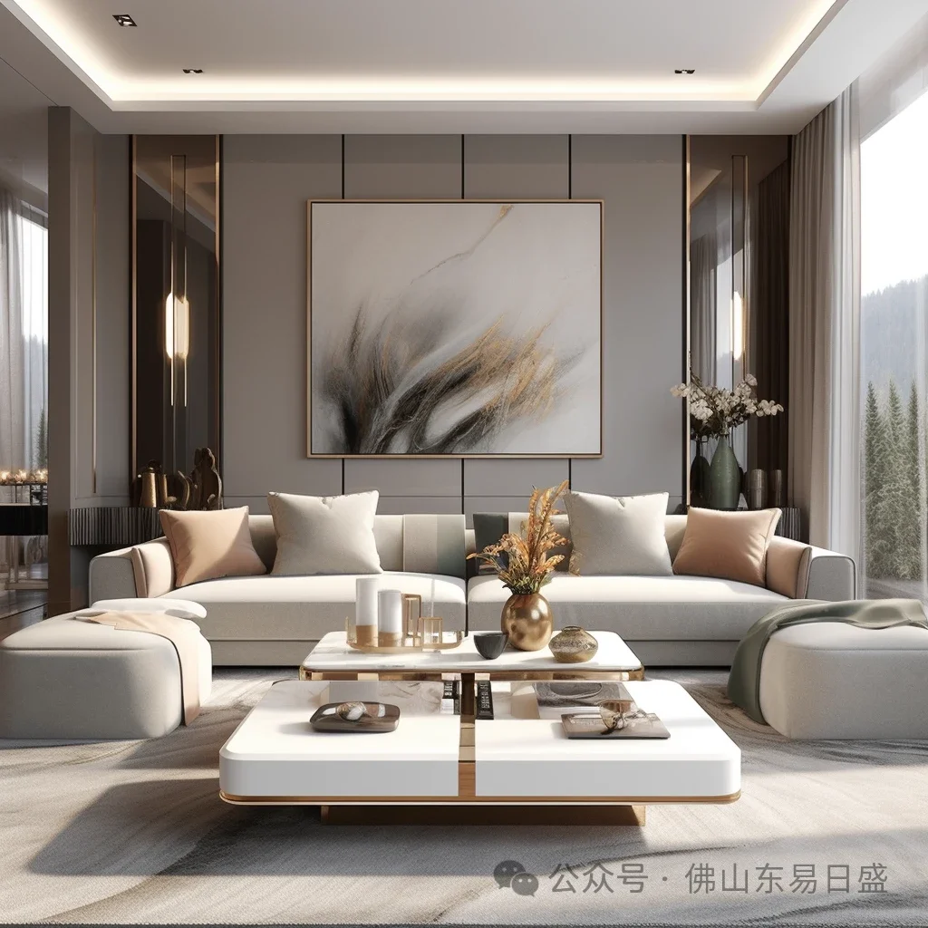 设计灵感轻奢范儿的设计温馨宜居