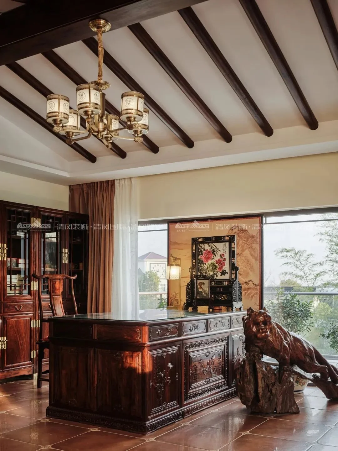 赏析720㎡南洋新中式用设计描绘意蕴东方的理想生活