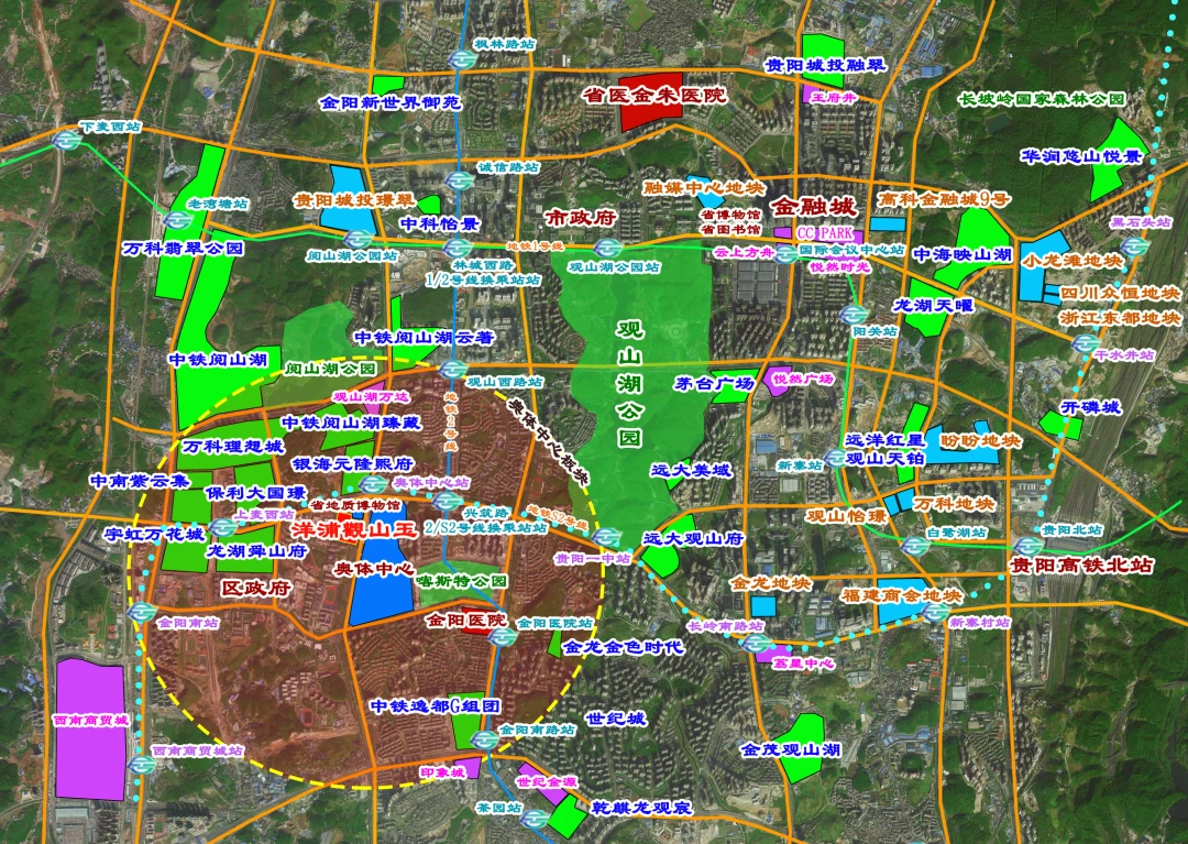 贵阳观山湖区规划图图片