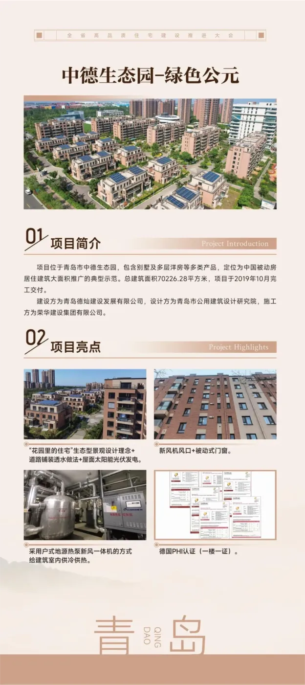 山东省高品质住宅试点项目展示