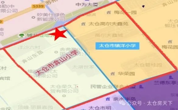 太仓小学学区划分图图片