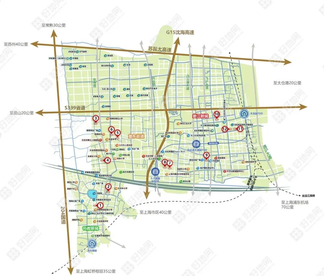 太仓市娄江新城地图图片