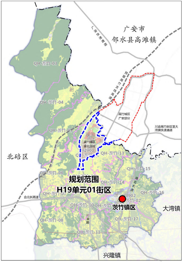 川渝高竹新区规划图图片