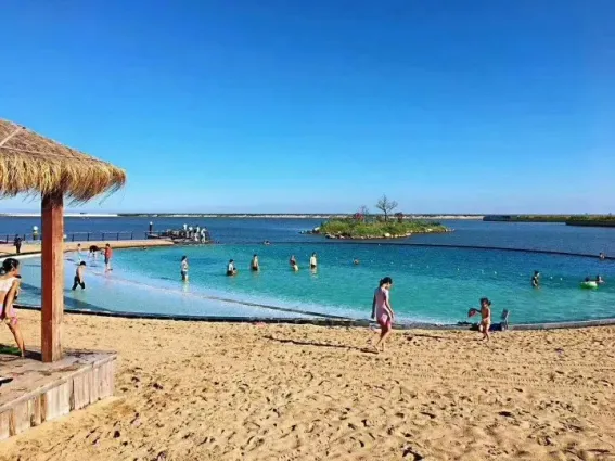 力高阳光海岸怎么样:沙滩好美呀,很享受这的感.-天津房天下楼盘点评