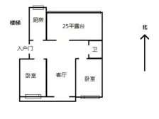 桥东区,襄都区 全都城悦府 2室1厅 上学方便