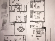 江南华府5室2厅2卫3阳台,183平,精装修,入住2年房子新