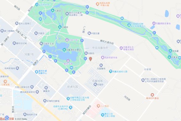 中建凤凰湖畔交通图