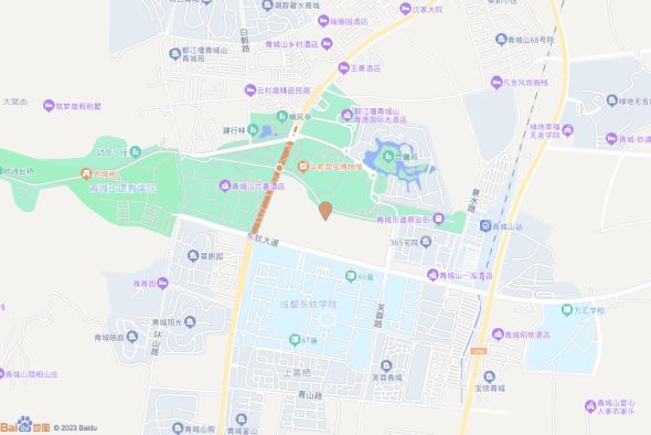 都江堰市青城山镇青城社区交通图