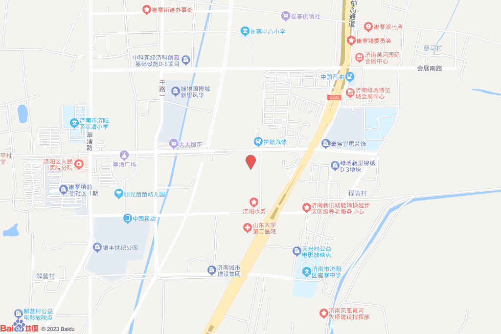 起步区崔寨片区国博城F-2地块交通图