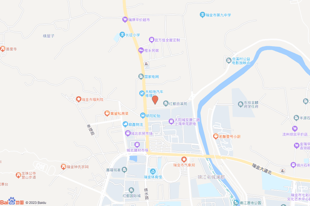 黄柏乡合溪社区滨江大道北侧用地交通图