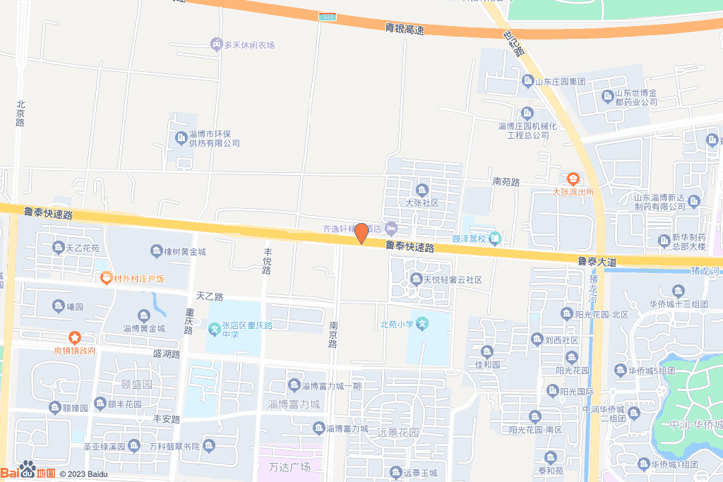 淄博朗悦府交通图