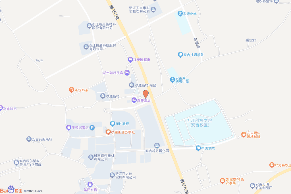 安吉县孝源街道2022-24地块交通图