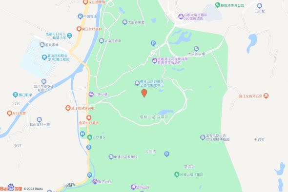 蒲江县鹤山街道齐心社区交通图