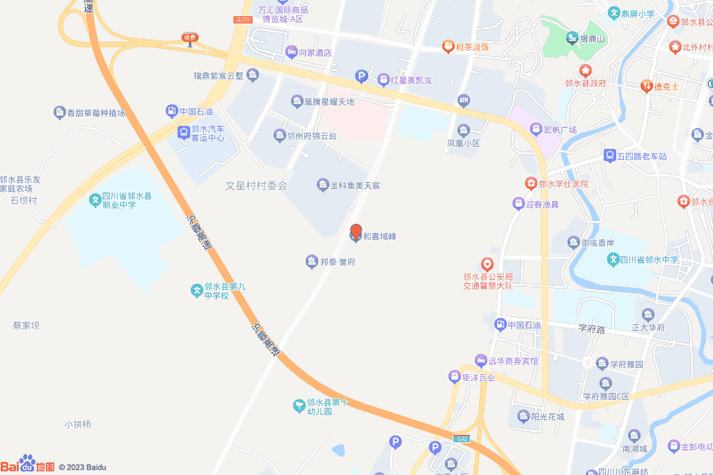 和喜域峰交通图