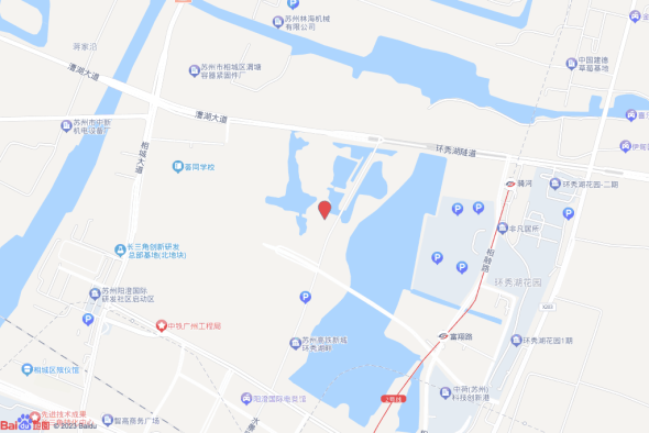 相城区高铁新城水景路西、明慧街南交通图