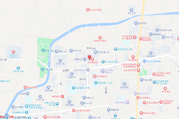 文安镇赵村交通图