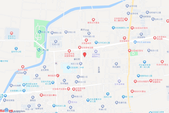 文安镇裕泰路西侧、南堤路北侧交通图