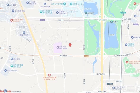 天府新区正兴街道秦皇寺村三组交通图