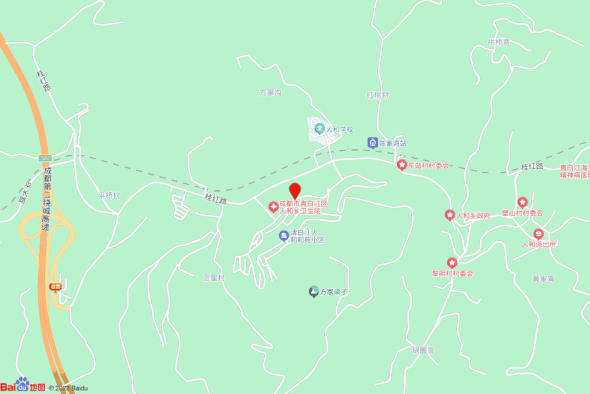 青白江区福洪镇车站村一组交通图