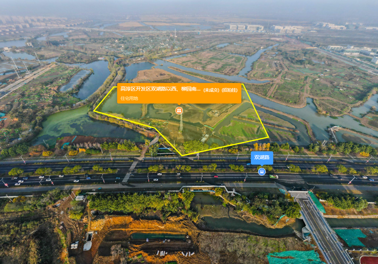 开发区双湖路以西、柳园南路以南地块实景图