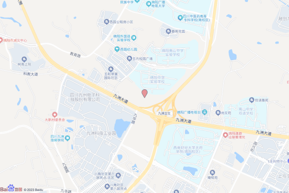 科技城新区（直管区）九华路北侧交通图
