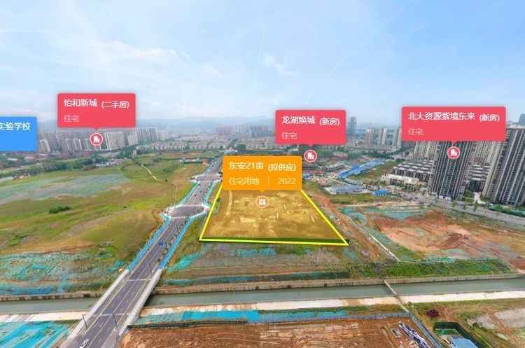 东安街道东干渠一路以北、跨湖路以西实景图