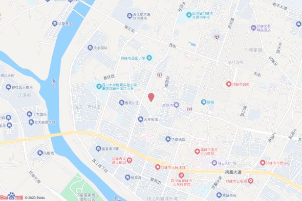 邛崃市文君街道铁花社区交通图