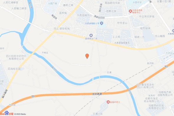 大邑县晋原街道官渡社区5组,斜江社区7、8、9组交通图
