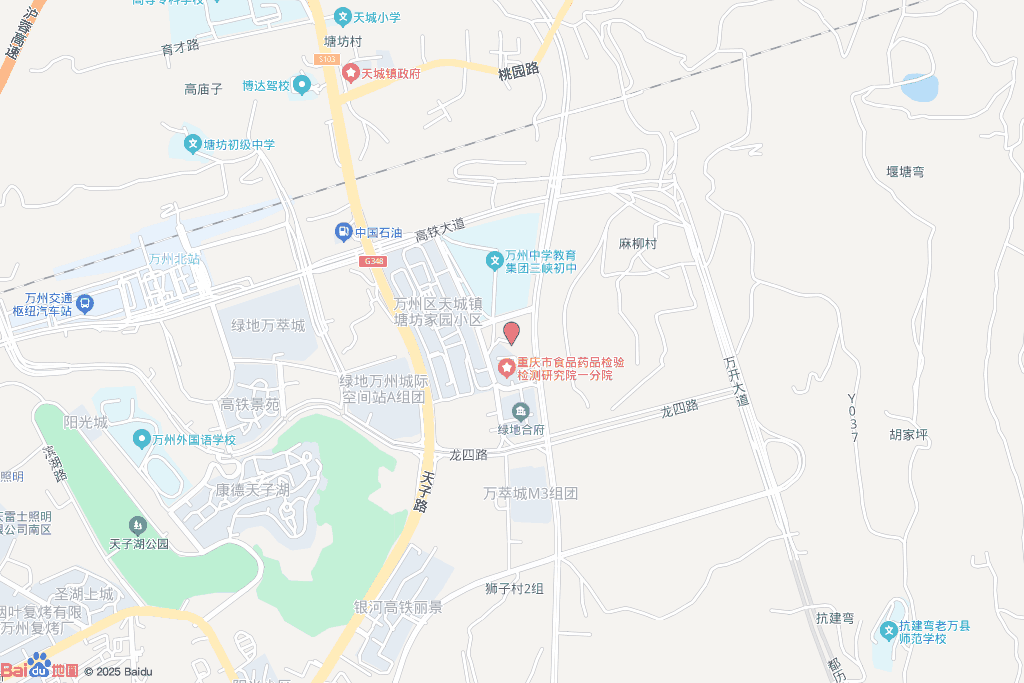 万州北城华府交通图