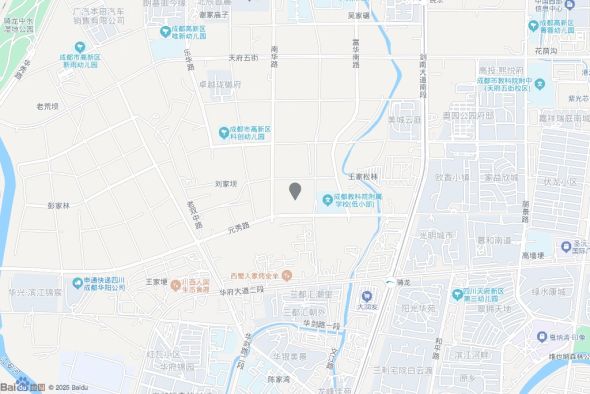 成都高新瑞玺小区交通图