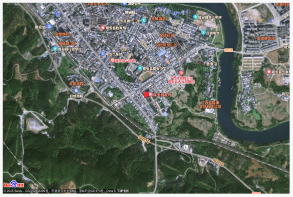 隆安县县城交通图