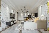  Xi'an Modern Decoration [Three bedroom Decoration Design] 156 square meters luxury decoration style in Jiajun, West City 