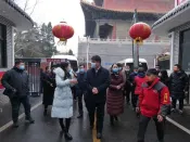兰考县人民政府考察组莅临文会警苑项目视察老旧小区改造工作