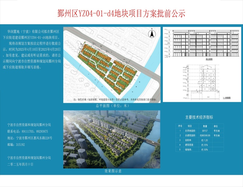 新盘公示！拟规划19幢叠拼+联排！华润下应低密豪宅效果图抢先看