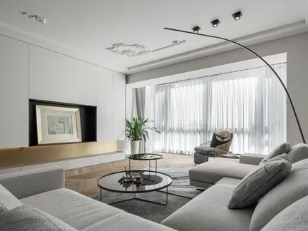 客厅背景墙装修2021-房天下家居装修网