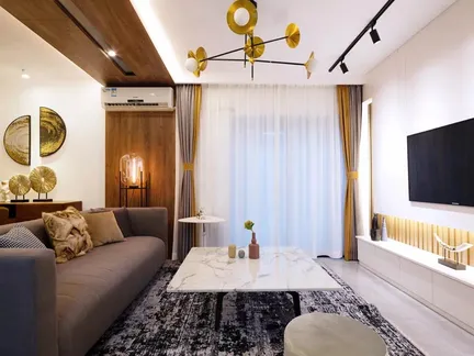 现代客厅吊顶2021-房天下家居装修网