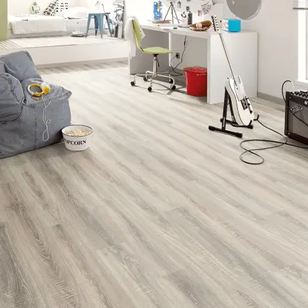 飞美地板 强化复合爱格板巴多利诺灰橡 地暖防水卧室家用耐磨地