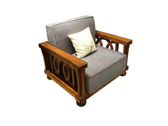 天坛家具 卡蒂娜系列 美式风格 单人沙发