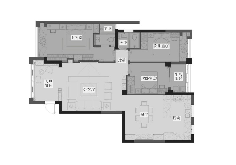 130平米三居室装修案例，装修价格只花15万元！