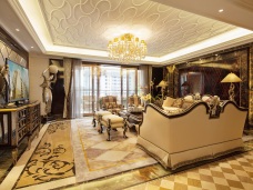 新古典风格大平层，不规则卧室打造浪漫宫廷风