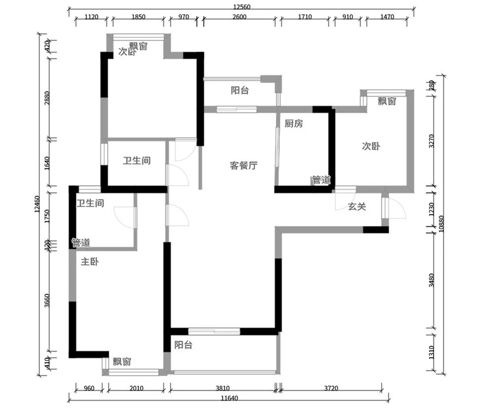 125平米的房这样装修，空间大了1倍，装修只花了15万！-中建御景星城装修